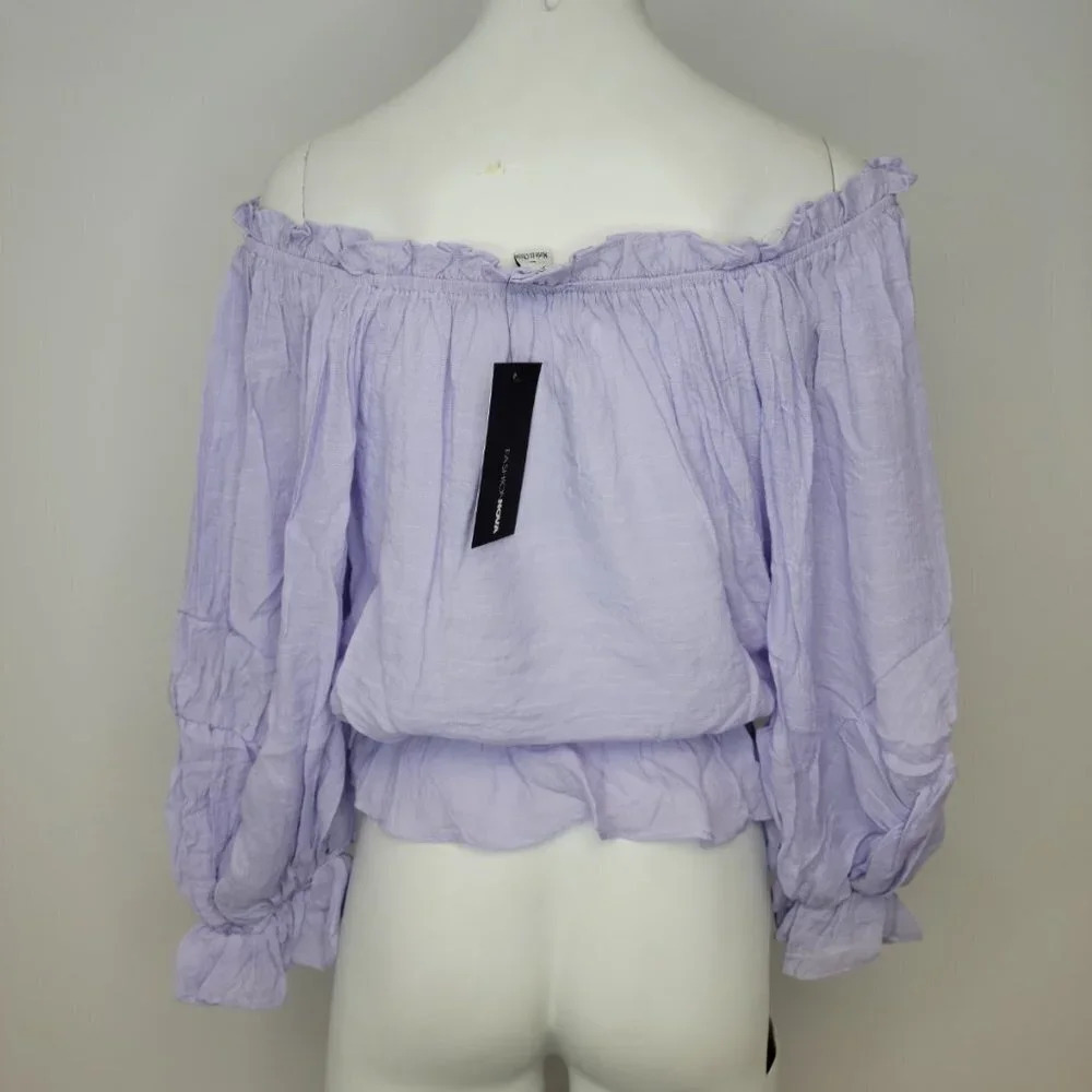 𝅺Fashion Nova  Off Shoulder Top - Picture 3 of 5